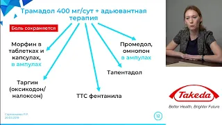 Терапия болевого синдрома сильной интенсивности неинвазивными формами опиоидов (ТТС фентанила)