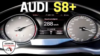 Audi S8 plus 605 HP| NO SPEED LIMIT on GERMAN AUTOBAHN