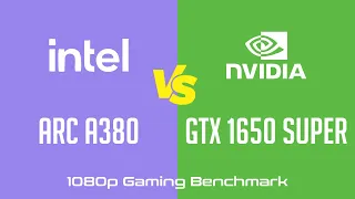 Intel Arc A380 vs nVidia GeForce GTX 1650 Super - 1080p Gaming Benchmark