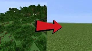 How to clear land quickly in Minecraft