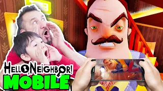 GİZLİ GEÇİT BULDUK! CEP TELEFONUNDAN OYNADIK! | HELLO NEIGHBOR MOBILE OYNUYORUZ