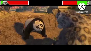 Po VS. Tai Lung - Kung Fu Panda (2008) - La Batalla Final - Con Las Barras De Vida