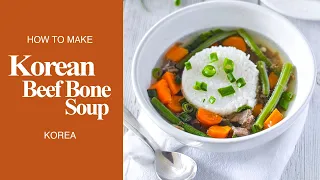 Korean Beef Bone Soup Gomtang (곰탕)