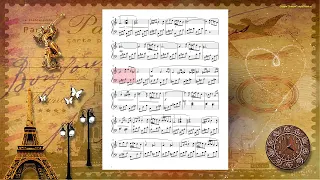 Sous Le Ciel De Paris - Hubert Giraud (Ноты и Видеоурок для фортепиано) (piano cover)