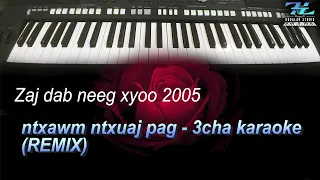 zaj dab neeg xyoo 2005 - ntxawm ntxuaj pag 3cha karaoke (REMIX)