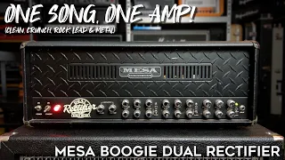 The MESA Dual Rectifier! How Versatile Is It? (clean, crunch, rock, leads & metal tones)