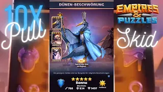 10x SEASON 5 Beschwörung (Dünen) Skid - Empires And Puzzles - 10x DYNASTY OF DUNES Summon / Pull