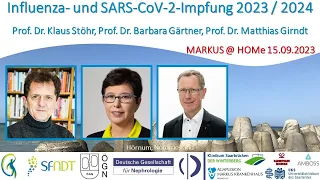 Influenza- und SARS-CoV-2-Impfung 2023/2024 - Prof. Dr. Stöhr, Prof. Dr. Gärtner, Prof. Dr. Girndt