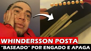 Whindersson Nunes posta “Baseado” para geral por engano, apaga e mostra rosto na brisa