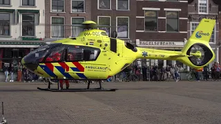 Emergency Helicopter Landing in Delft, The Netherlands - Koningsdag 2021