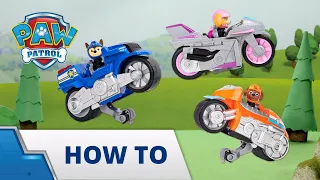 PAW Patrol Moto Pups Deluxe Vehicle How To! - PAW Patrol Official & Friends