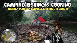 Camping fishing and cooking | Adventure to the Upper Kalimantan River, a paradise for fish