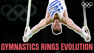 Evolution of the gymnastics rings at the Olympics!