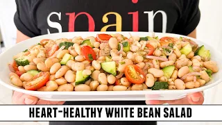 White Bean & Cucumber Salad | Healthy & Refreshing 15 Minute Recipe