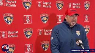Andrew Brunette, Florida Panthers practice; Feb. 11, 2022