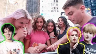 Asking NYC Strangers to Pick the Most Handsome BTS Member?!