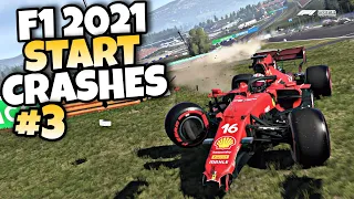 F1 2021 START CRASHES #3