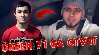 FAYZEE - GREEN 71 VA BOSHQA REPPERLARGA OTVET QILDI! | GREEN 71 JAVOBI