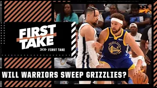 Will the Warriors sweep the Grizzlies? 🧹 First Take debates