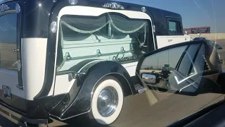 Rosewood Classic Coach (funeral hearse) on the I-15 freeway