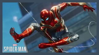 Spider-Man PS4: Iron Spider Suit Free Roam & Combat Gameplay (Demon Warehouses) | Tahfeem Adee