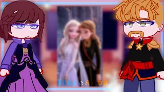 •|Pais da Elsa e Anna Do Filme Frozen  reagindo a elas•|gacha club•|