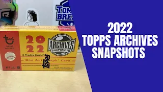 4  Boxes of 2022 Topps Archives Snapshots - Solid Autos & Numbered Cards