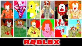 PENNYWISE in 50 roblox games