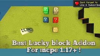 BEST LUCKY BLOCK ADDON FOR MCPE 1.17+!! | MINECRAFT BEDROCK