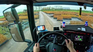 POV Truck Driving 🇳🇱 Scania R500 Holland Flower Delivery ASMR 4k New Gopro