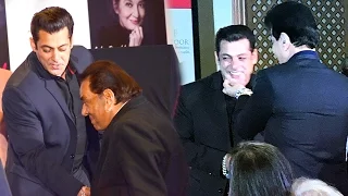Salman Khan Shows Respect To Senior Actors Dharmendra & Jeetendra - Watch What Happens Next