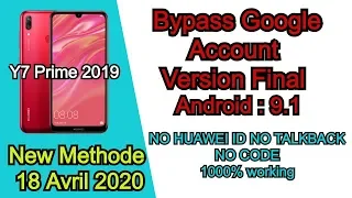 huawei Y7 Prime 2019 (dub lx1) frp bypass 2020 | Remove Account Google Free