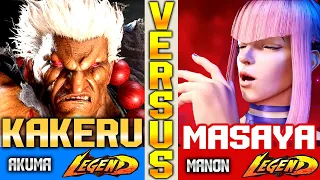 SF6 Akuma (Kakeru Vs Masaya) Manon ▰ High Level