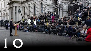 Prime Minister Rishi Sunak’s first speech on the steps of Downing Street