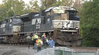 Norfolk Southern 203 Crew Change at Bristow, Virginia