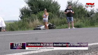 ȘTIRI CROMTEL TV - Tânăr în vârstă de 27 de ani mort  într-un tragic accident rutier în Grănicești