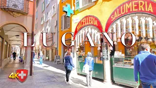 SWITZERLAND LUGANO 🇨🇭 Beauty Stroll: Exploring of Central Streets & Nature of Lugano