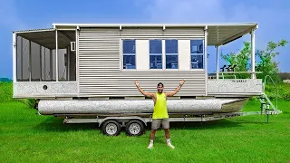 Floating Tiny Home Renovation Start to Finish!! (Catch & Cook Cabin)