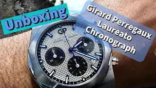 My first GP and it's a Panda Chronograph! Girard Perregaux Laureato Unboxing!