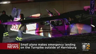 Small Plane Makes Emergency Landing On Turnpike