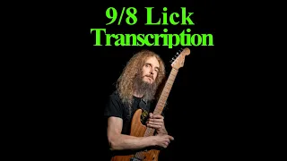 Guthrie Govan 9/8 Lick Transcription