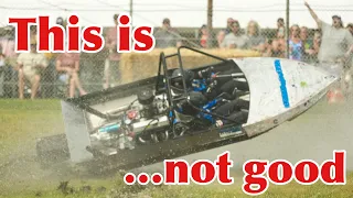 Webbs slough race 1 eliminations…and we have a major crash in brand new boat