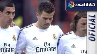 Moment of silence for Tito Vilanova in Bernabéu