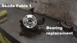 Skoda Fabia 1 front bearing replacement