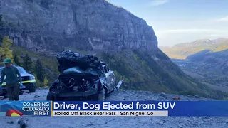 Driver & Dog Injured After SUV Rolls Off Black Bear Pass