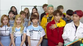 BTS and TWICE promoting each other