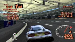 Gran Turismo 2 - Super Speedway - Vauxhall Calibra Touring Car - ePSXe 1.7.0