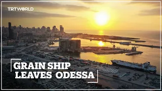 First ship loaded with much-needed grain from Ukraine leaves Odessa port