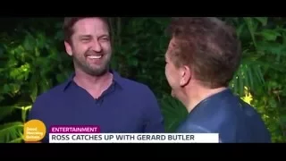 Gerard Butler PUNCHES Ross King in LIVE interview