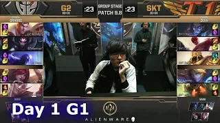 G2 eSports vs SK Telecom T1 | LoL MSI 2019 Group Stage Day 1 | G2 vs SKT